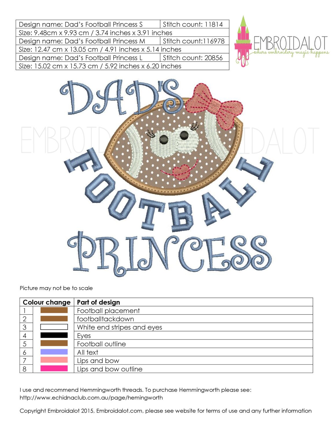Girly Football Applique Design. Cute Football Embroidery Etsy