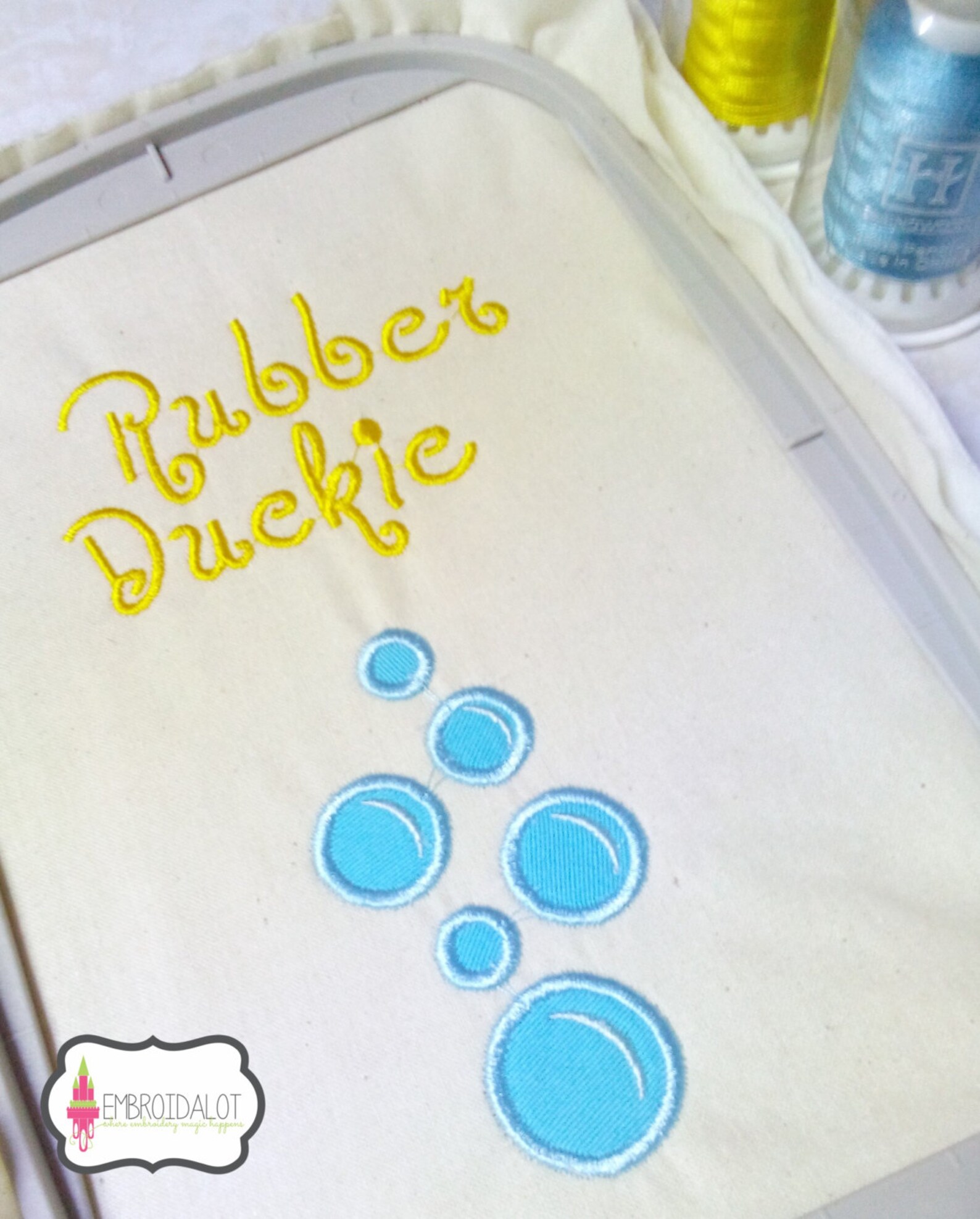 Bubble Applique Embroidery Design. Cute Bubble Embroidery Etsy