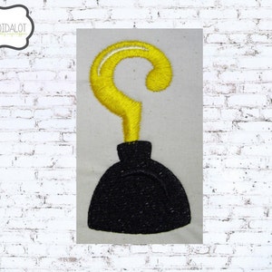 Pirate hook machine embroidery design. Two sizes. Pirate embroidery for a fun adventure bound project.