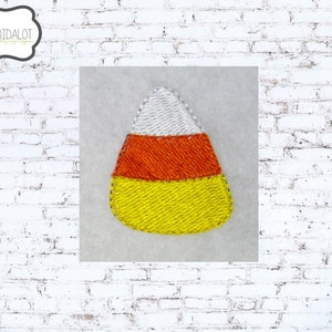 Candy corn embroidery design. Mini candy corn machine embroidery in 7 sizes for thanksgiving. Fun fall embroidery. Halloween embroidery..