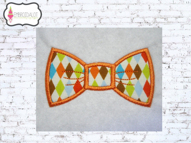 Bow Tie Applique Embroidery Design. Bowtie in 5 Sizes Boys Etsy