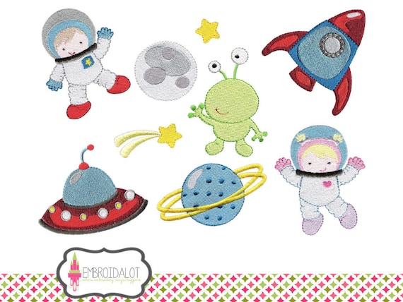 Planet, Rocket, Alien Iron on Motifs Planet, Rocket, Alien Iron on Motifs