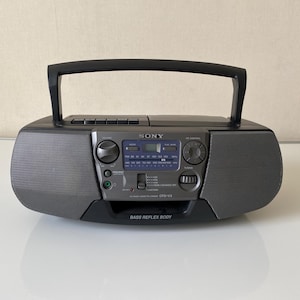 Sony CFD-V3 vintage - Boombox - Reproductor de CD portátil - Reproductor de casetes - Radio