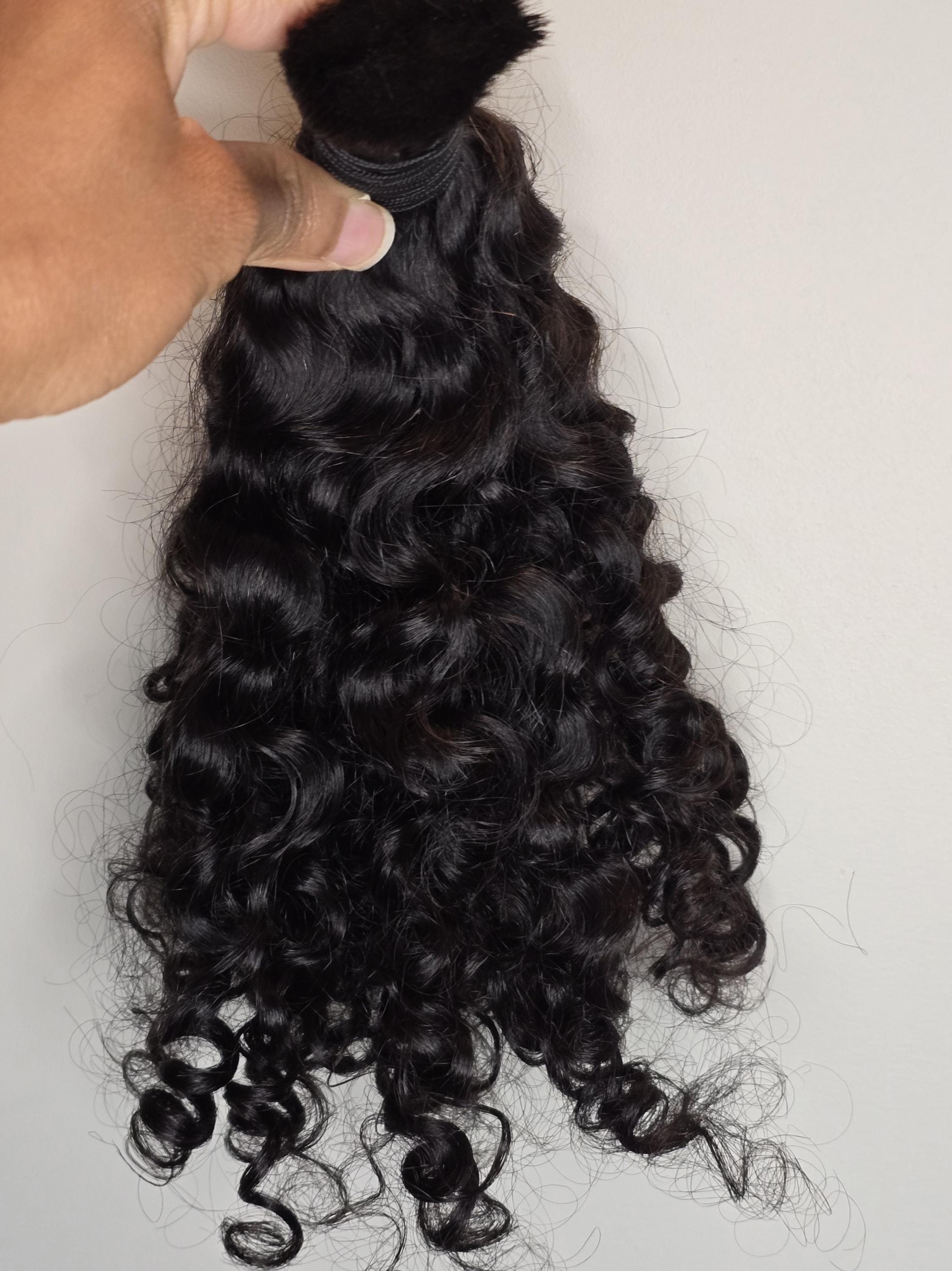 Vietnamese Burmese Curly Unwefted Bundles for Hair Braiding.
