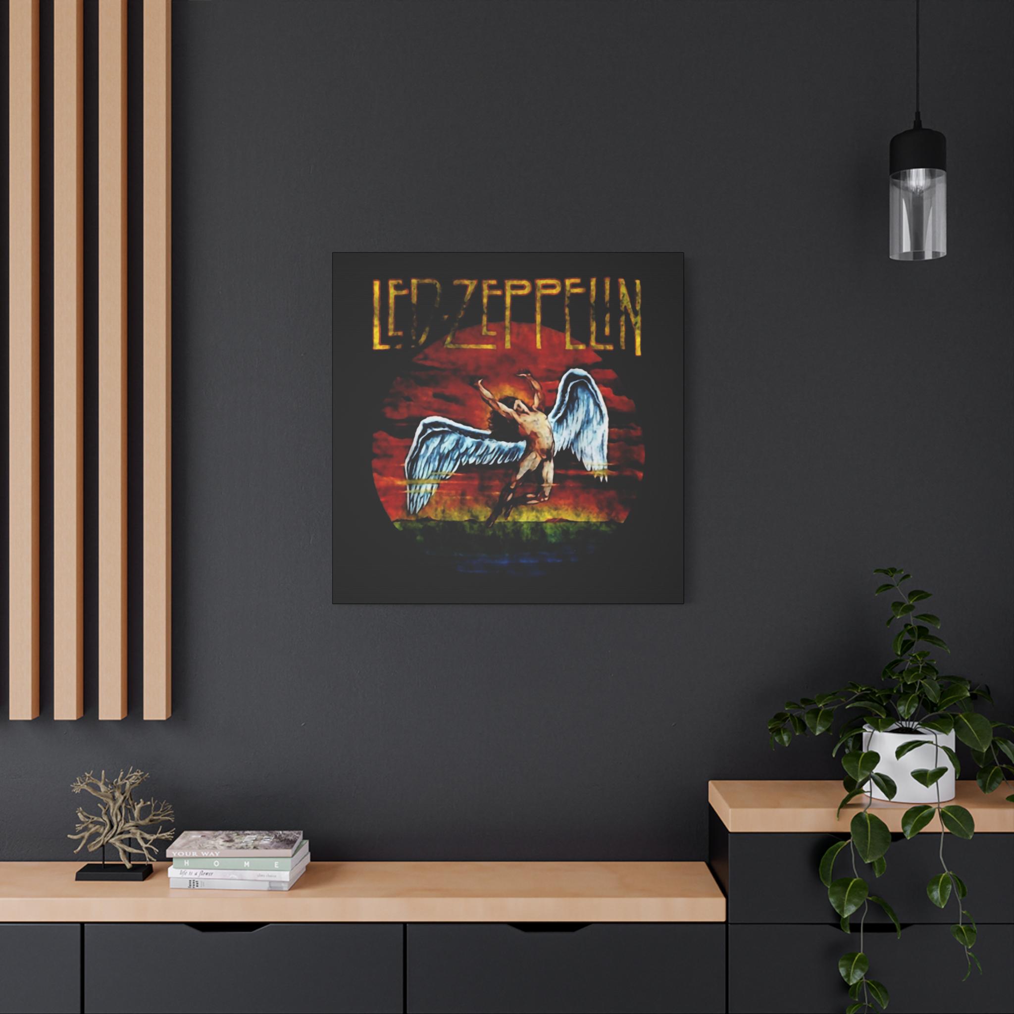 Pendentif Led Zeppelin Logo Ange – En Or 18 Carats – Artisanal Neuf Avec étiquettes
