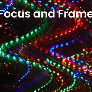 Vibrant LED Light Swirls | Digital Download | Abstract Festive Wall Art | Card Making Photograph