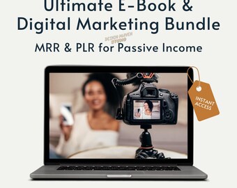 Ultimate E-Book & Digital Marketing Bundle | MRR + PLR for Passive Income