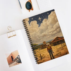 Texas Spiral Notebook - Perfect for Journaling, Gift for Writers, Western Decor, School Supplies, Cowboy Theme, Fun Sketchbook
