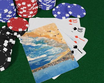 Bondi Beach Poker Playing Cards for Game Night, Unique Playing Deck, Beach Scene, Gift for Card Lovers, Poker Night Essentials, Game Night