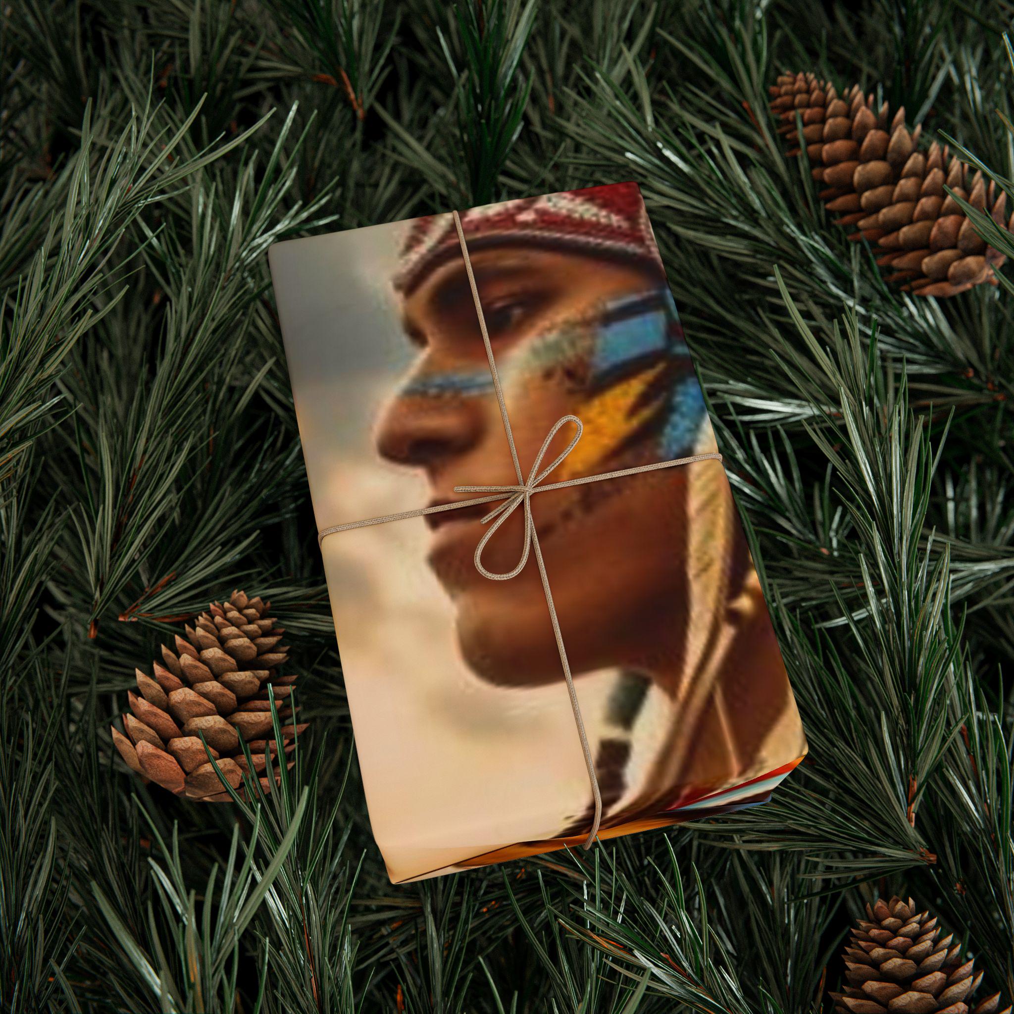 Native American Heritage Wrapping Paper, Native American Inspired Gift ...