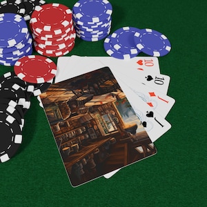 Juego de cartas de póker Cabin Life: perfecto para noches de juegos, regalos, coleccionistas, campamentos y reuniones familiares.