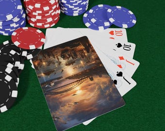 Australia History Poker Playing Cards Set, Luxurious Card Game, Perfect Gift for Card Lovers, Unique Home Decor, Casino Night Essentials