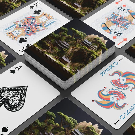 Bonsai Gardens Poker Playing Cards Set - Perfect for Game Nights, Gift for  Gamers, Housewarming, Casino Theme Decor, Poker Table Decor