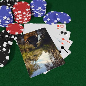 Carte da gioco Everglades Adventure - Mazzo di carte dedicate alla fauna selvatica e alle zone umide, splendide illustrazioni di paludi e natura della Florida, gioco di carte collezionabili unico nel suo genere