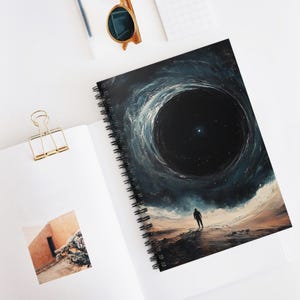 Black Hole Adventures Spiral Notebook - Ruled Line | Galaxy Art Journal, Inspiring Writing Gift, Stationery for Dreamers, Space Lovers
