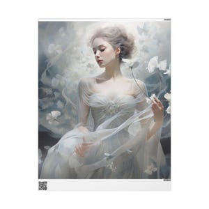 Ethereal Elegance Wrapping Paper, Romantic Gift Wrap, Special Occasions, Bridal Showers, Birthdays, Unique Gift Packaging, Vintage Style