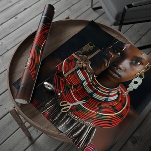 Kenya Wrapping Papers, Ethnic Design Gift Wrap, Unique Holiday Gift Wrap, Festive Wrapping Paper, Eco-Friendly Gift Wrapping Paper