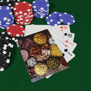 Baraja de cartas Alabama BBQ: tradición de barbacoa sureña, platos sabrosos y cocina regional, baraja gastronómica, noche de juegos, noche de póker, juego de cartas
