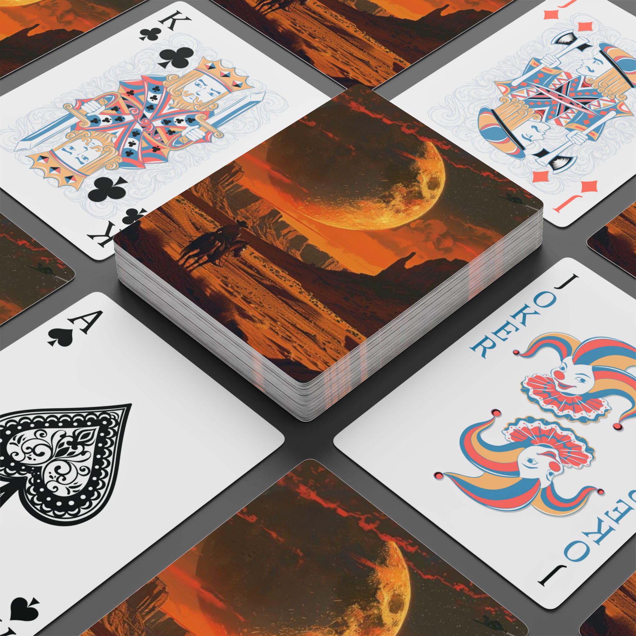 Wild West Frontier Playing Cards - Vintage Western Deck, Cowboy