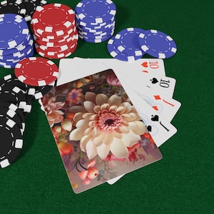 Flower Blooms Poker Playing Cards | Unique Card Deck for Game Night, Gifts, Collectibles, Home Decor, Game Night, Playing Cards