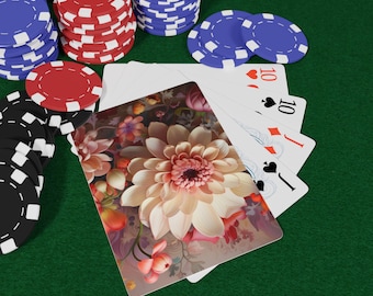 Flower Blooms Poker Playing Cards | Unique Card Deck for Game Night, Gifts, Collectibles, Home Decor, Game Night, Playing Cards