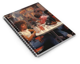 1980年代のスパイラルノート。作家、学生、日記帳、ヴィンテージ