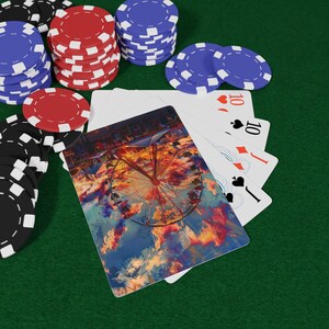 Naipes de Carnaval Festivo: Baraja vibrante para festivales, cartas coloridas con arte de carnaval, juego de póker con temática de celebración, regalo para los amantes de las fiestas.