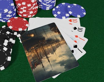 Denmark Playing Cards Set - Poker Night, Game Night, Casino Theme, Vintage Decor, Gift for Gamers, Poker Games, Game Night, Playing Cards