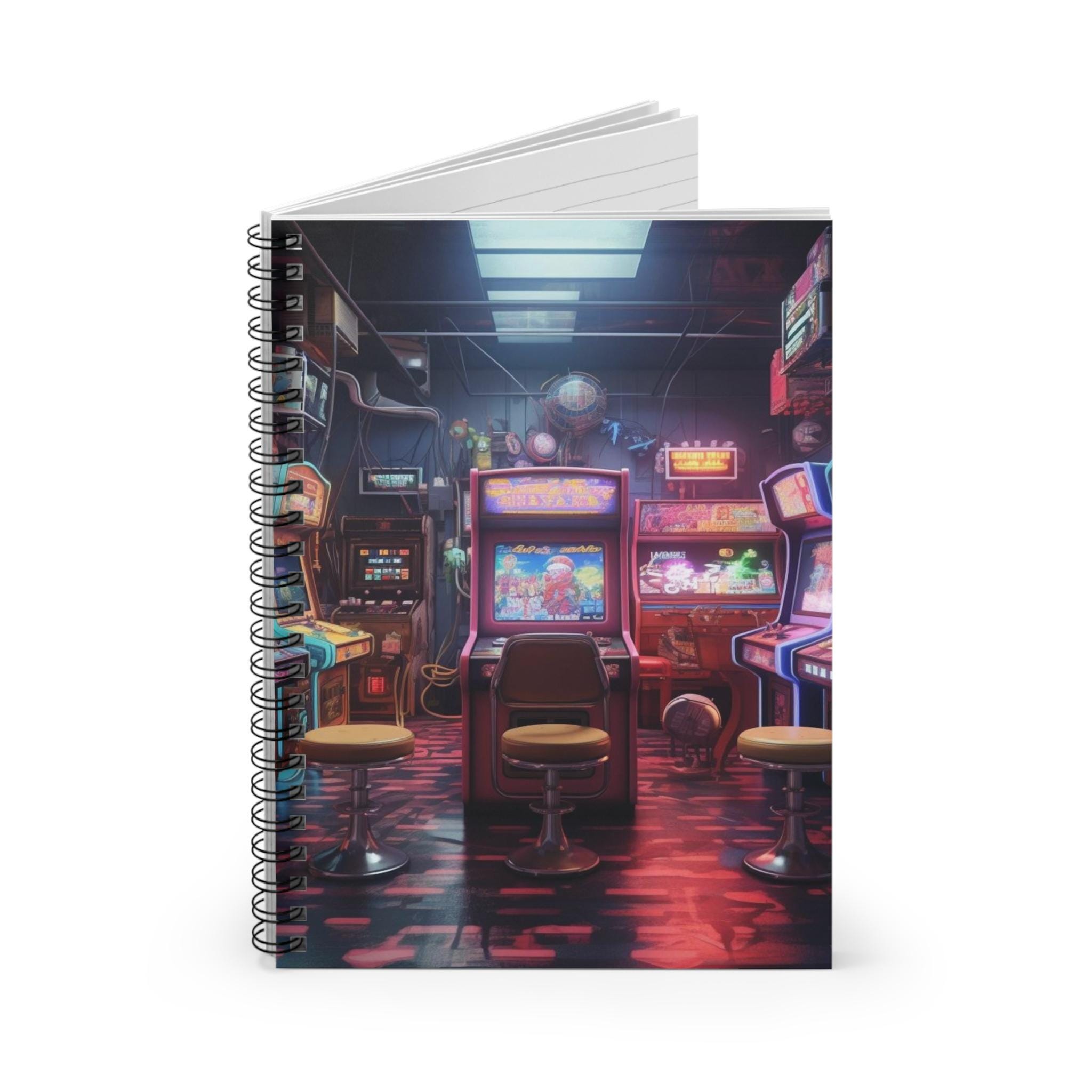 Retro Arcade Spiral Notebook - Perfect for Gamers, Note-taking ...