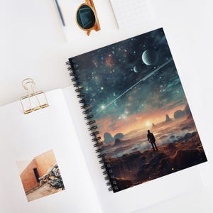 Astronomy Adventure Spiral Notebook - Ruled Line | Astronaut Journal, Space Lover&#39;s Gift, Creative Writing, Sci-Fi Notebook, Astronomy