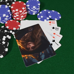 Cartes à jouer au poker sorcière, parfaites pour les soirées jeux, Halloween, objets de collection, jeu de cartes unique, décoration occulte, soirée jeux, soirée poker