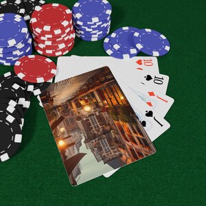 Belgische cultuur pokerspeelkaartenset, game-avondcadeau, decor casinothema, pokerliefhebbers, unieke kaartcollectie, pokergame-avond