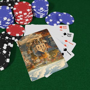 Juego de cartas de póker histórico Concord, cartas artísticas, ideal para una noche de juegos, regalo de inauguración, baraja coleccionable.