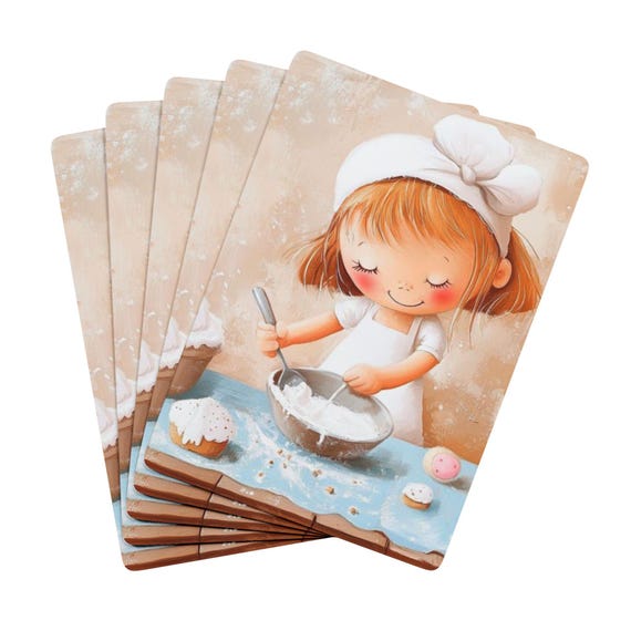 Set di carte da gioco Baking Fun Poker, serata di giochi