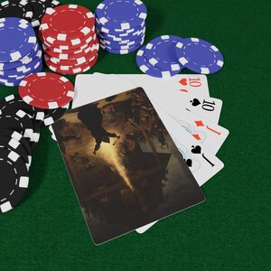Set di carte da gioco "The Witch Trials", gioco di carte in stile vintage, regalo per giocatori, accessori essenziali per serate di poker, decorazioni per casinò, articoli per feste di Halloween