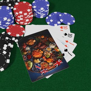 Australië food poker speelkaarten set, uniek kaartspel, game night essentials, perfect cadeau voor gamers, leuk interieur, pokeravond