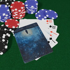 Shadows in Starlight Playing Cards - Mystical Night Sky Deck, Celestial & Shadow Art, Unique Collectible Card Game, Playing Cards