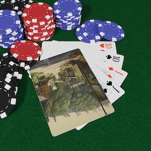 Juego de naipes de Carolina del Norte: temática vintage, ideal para noches de juegos, torneos de póker, regalos para gamers, decoración del hogar y colección de cartas.