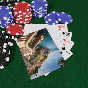 Naipes de Croacia: diseños elegantes para noches de juegos, regalos para gamers, juegos de cartas, noches de casino y fiestas de póker.