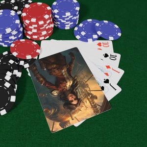 Steampunk Adventures Poker Playing Cards - Unique Card Deck for Game Nights, Collectibles, Gifts for Gamers, Ace of Spades Design, Vintage