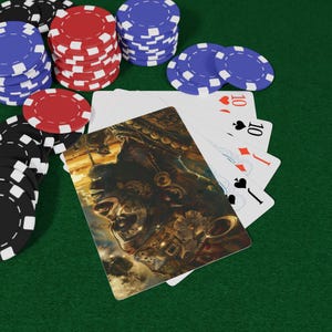 Carte da gioco African Myths - Mazzo di folklore e mitologia africana, arte tribale e storie leggendarie, gioco di carte collezionabili unico