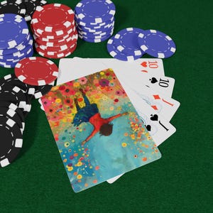 Naipes "Abraza la Felicidad": Baraja inspiradora y positiva, arte alegre y diseño inspirador, juego de cartas coleccionables único, noche de póker