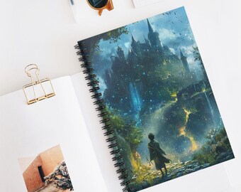 Enchanted Forger Spiral Notebook - Ruled Line, Fantasy Journal, Magic Diary, Mythical Gift Idea, Creative Planner, Whimsical Art