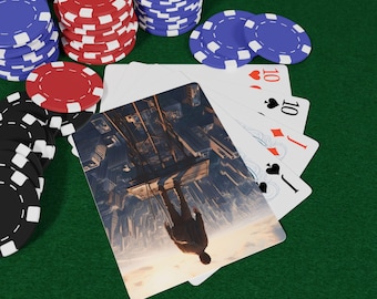 Fear of Heights Poker Playing Cards Set, Card Games for Game Night, Casino Gifts, Board Games, Poker Night Essentials, Playing Cards