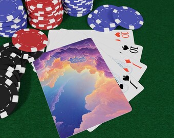 Dreamy Skies Poker Playing Cards, Unique Deck for Game Night, Casino Night, Gift for Gamers, Collectible Playing Cards, Fun Party Favors