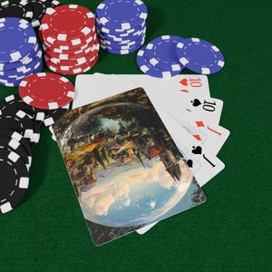 Cartas de Baralho Bubble World - Baralho de Aventura com Bolhas Fantástico, Designs Divertidos de Bolhas e Imagens Mágicas, Cartas Inspiradas em Fantasia, Cartas de Baralho