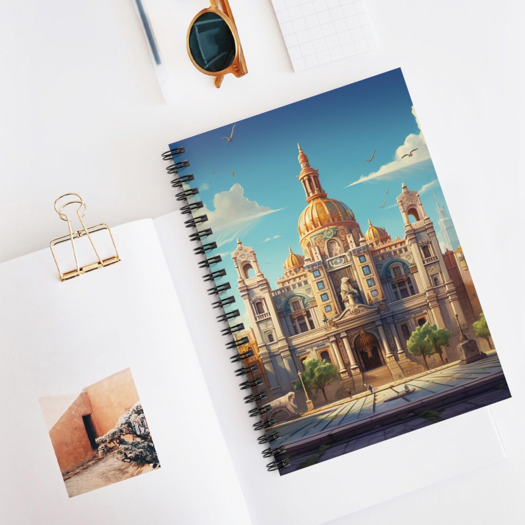 Mexico Landmarks Spiral Notebook - Perfect for Journaling, Note-taking ...