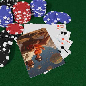 Good Old Times Poker Spielkarten Set, Vintage Kasino, Kartenspielnacht, Geschenk für Gamer, Spaß Wohnkultur, Pokernacht Essentials