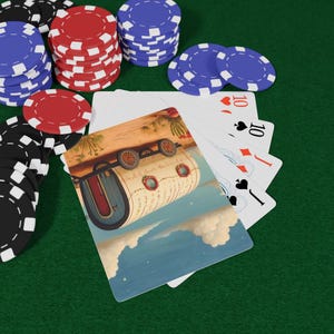 デザートキャラバントランプセット、ヴィンテージスタイルのカード、ゲームナイトに最適、カジノをテーマにしたギフト、カードゲーム、ホームデコレーション、ポーカーゲーム