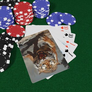 Naipes de póker de animales extintos: un regalo único para juegos de cartas, noches de juegos, amantes del casino, coleccionistas y entusiastas del póker.